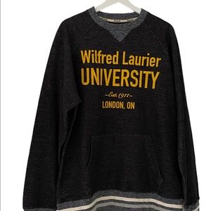 New Bruzer Men' Large Gray Pullover Sweatshirt Wilford Laurie University